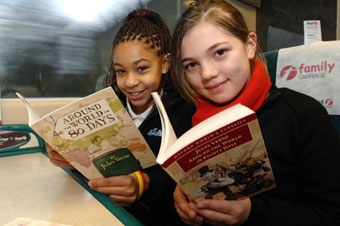 Young participants taking part in the South West Great Reading Adventure 2006.