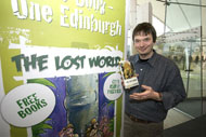 Ian Rankin supporting the campaign at the press launch in Edinburgh.