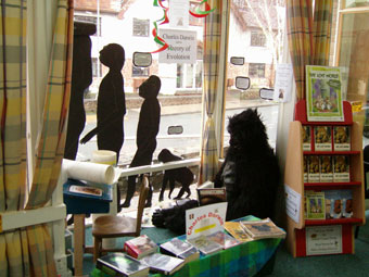 A Lost World Read display at Minehead Library, Somerset.